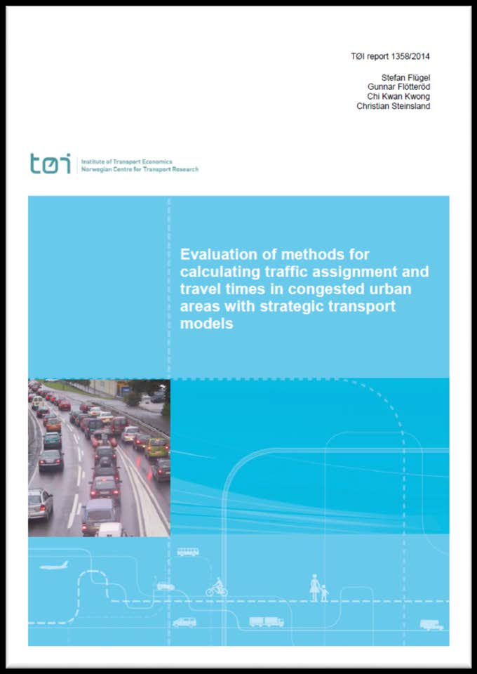Vurdering av metoder for å beregne trafikkavvikling og reisetider i byområder med købelastning