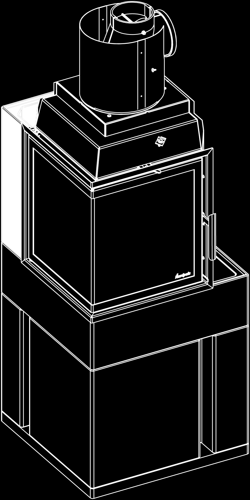 FIG 10 Plasser neste element. Bruk akryl mellom betongelementene. NB! Ikke bruk akryl mellom innsatsen og betongelementene! NB! Betongelementene skal ikke hvile mot innsatsen.