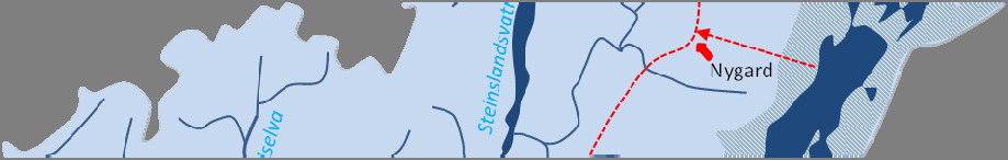 Elva renner ut i Mofjorden som er en sidegren til Osterfjorden.