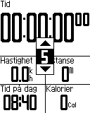 4. Velg antallet datafelt du ønsker å se på denne siden. Du kan slå av en valgfri side ved å angi antall datafelt til null. 5. Bruk,, og ENTER for å endre datafelt. 6.