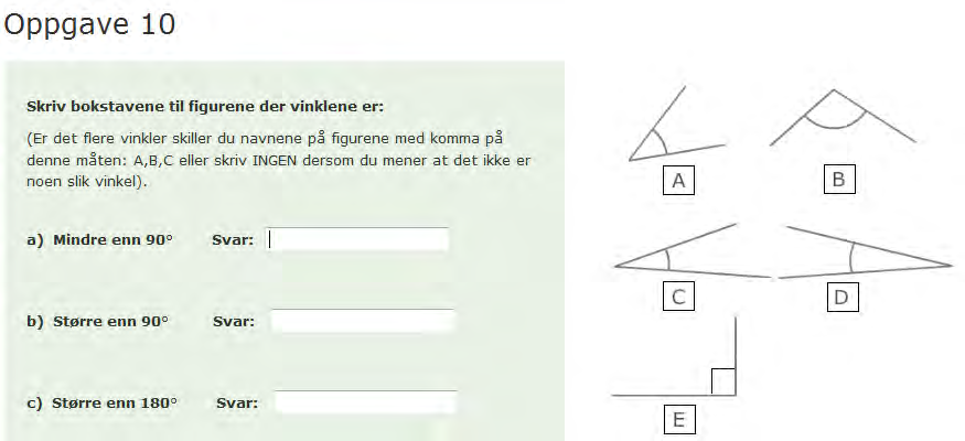 Det er 30 % av elevene som svarer riktig på både spørsmål 9a og 9b.