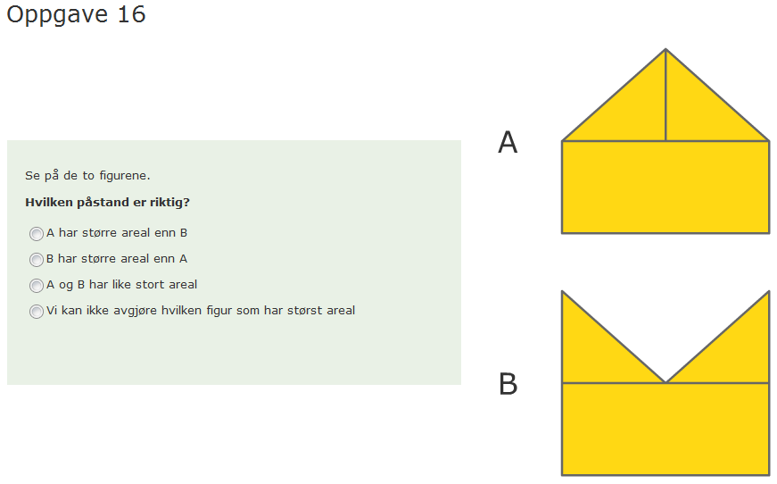 Det er færre elever på 9. årstrinn enn på 6. årstrinn som skriver forklaring. Forklaringene som gis av elevene på de to årstrinnene, er nokså like. Det er flere elever på 6.