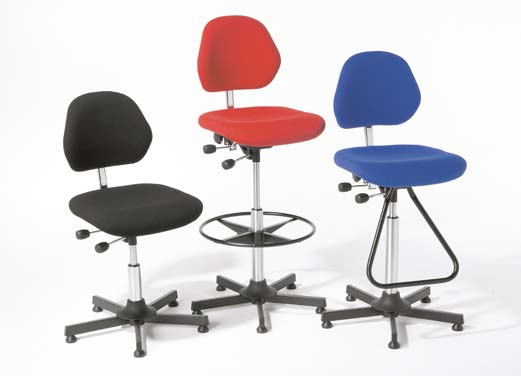 a c Industriinnredning Solid Praktisk og behagelig stol i formstøpt høykvalitetsplast. Ergonomisk utformet sete og rygg.