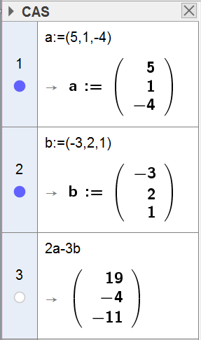 Også i CAS får vi = [6, 4, ].