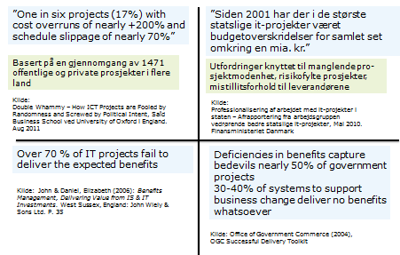 Bestilling Kartlegging av finansierings- og gevinstrealiseringsmodeller I IKT-utviklingsprosjekter Rambøll har i flere år kartlagt strategisk bruk av IKT i de 500 største offentlige og private