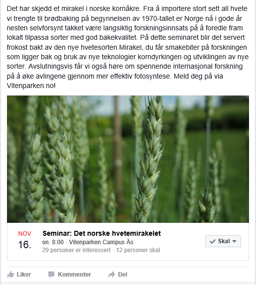 Kom til Vitenparken 16.