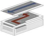 Printed Circuit Heat Exchanger! Plates are diffusion bonded to form stack.