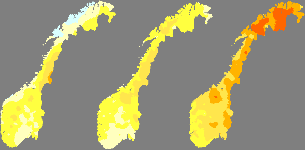 Til dømes vart det registrert rekordmykje nedbør i løpet av juli på stasjonane Gulsvik i Buskerud og Borsæ i Telemark. Her har ein registreringar tilbake til 1922 og 1953.