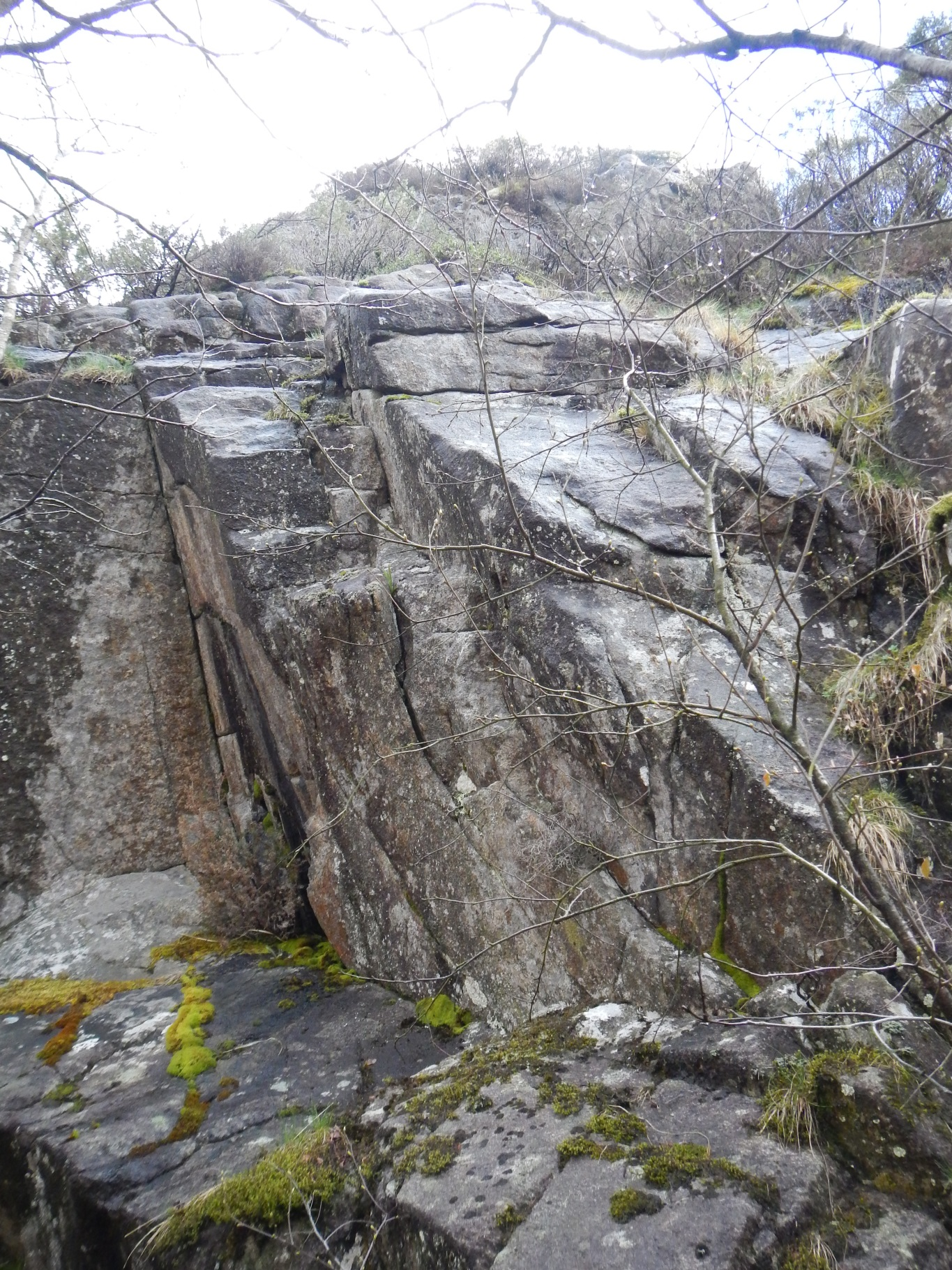 Møgedalsvannet hyttefelt Foto 3: Blokkparti med markert