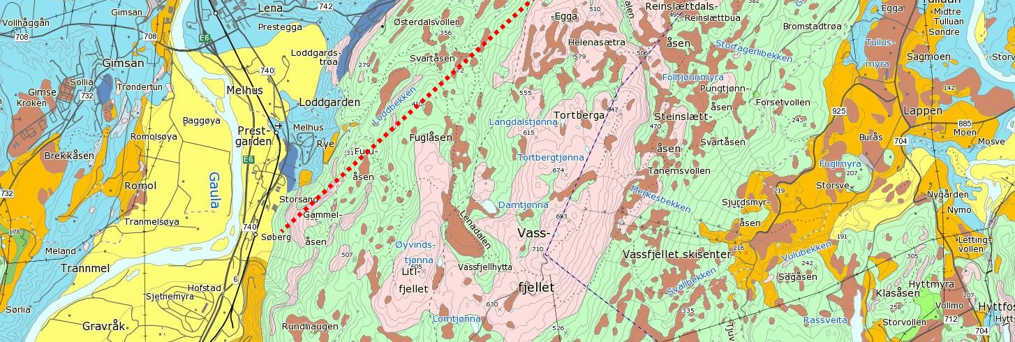 2 Berggrunnen generelt Strukturgeologisk er bergartene tolket som en undre lagpakke