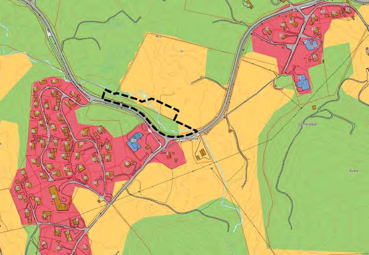 5.3 Tilgrensande arealbruk Planområdet grensar til Fv.552 i sør og aust. Nord for planområdet ligg det landbruksareal og vest for planområdet ligg skogsområde.