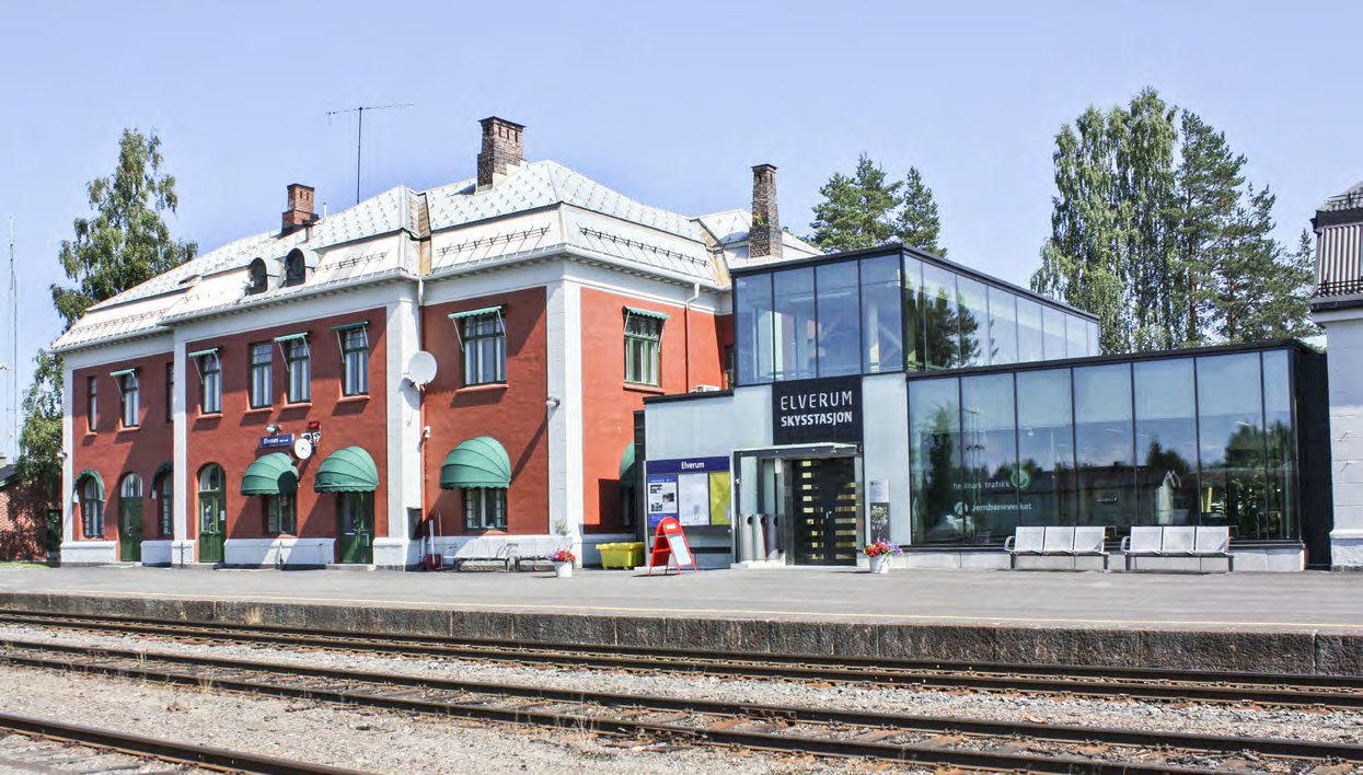 Elverum skysstasjon på Vestad.