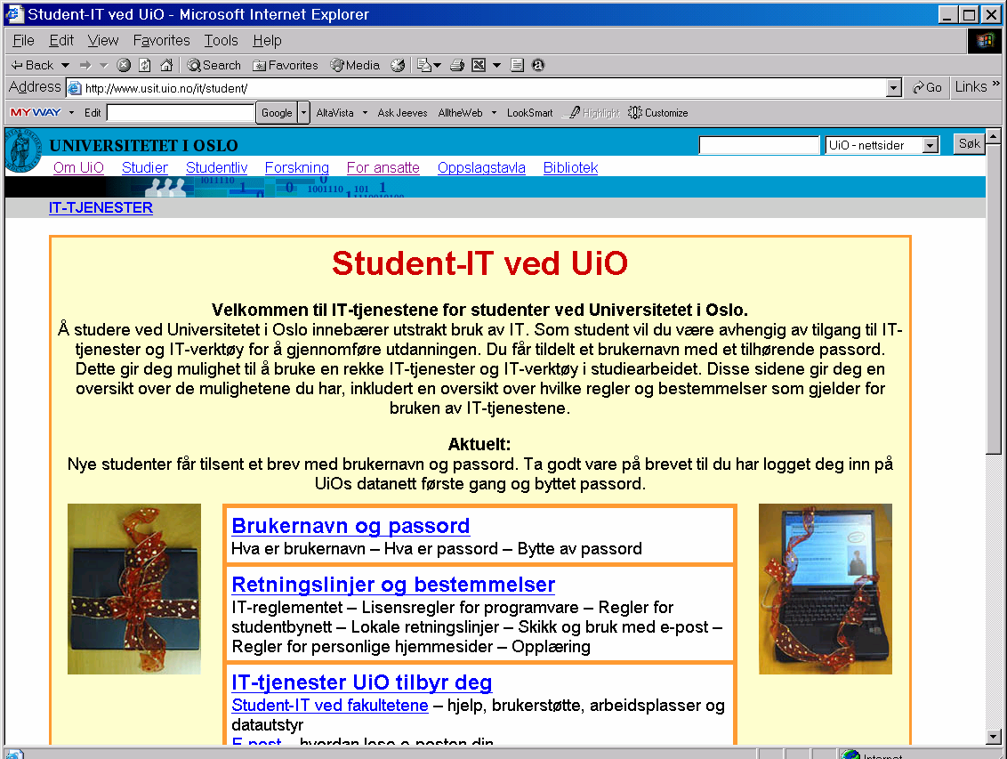 Mål for denne uka Du greier å bruke maskinen i løpet av denne eller neste uke, og har forsøkt å lage et program 10-01-2005 27 Plan for denne uka I dag: Intro til INF1000 Praktiske forhold