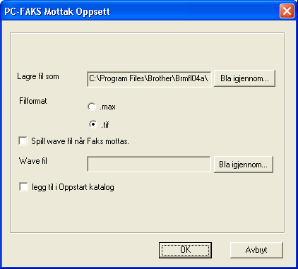 6. Brother PC-FAX-program (Ikke tilgjengelig for DCP-modeller) Sette opp datamaskinen 6 a Høyreklikk PC-FAX ikonet på systemstatusfeltet, og klikk så PC-FAKS Mottak Oppsett.