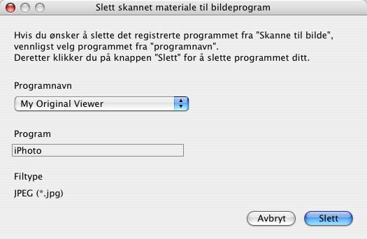 Du kan legge til et program på listen ved å klikke på Føy til-knappen. Tast inn Programnavn (maks 30 tegn) og velg ønsket program ved å klikke på Surfe.