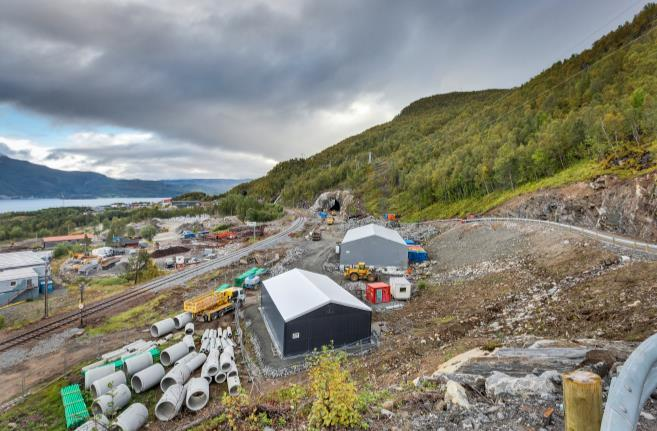 000 pfm 3 fjellmasser 3 nye sporveksler Rasoverbygg/ tunnelportal Nytt KL anlegg og sikringsanlegg Etablere sidespor / nytt