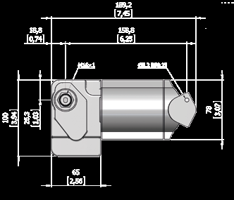 Spylesystem / Tilbehør Quality Marine Equipment Viskermotor 215BD 215BS serien / for mindre vindusflater Viskermotor 215BD Spenning Aksle Lenge