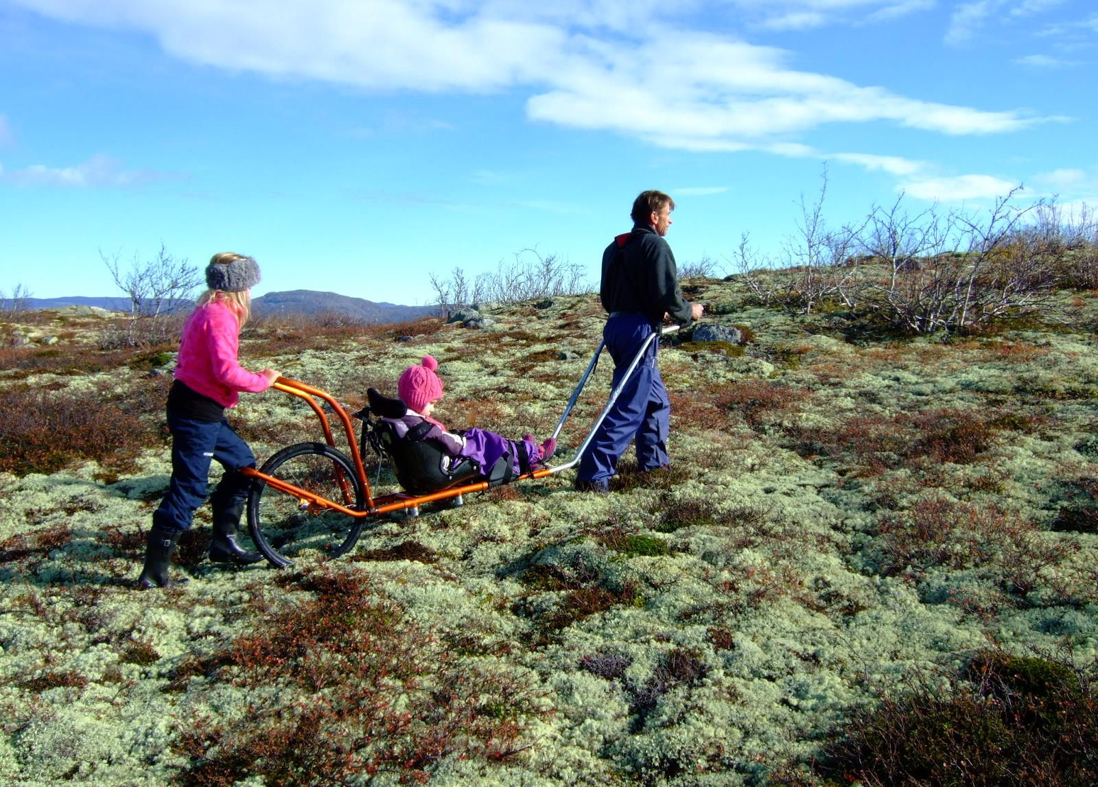 Jogger pakke A-4 jogger komplett med 24 offroadhjul + fjelltrekkset, drag og bred aksel +