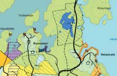 Kommuneplan Plassering på tomt Dispensasjon: Tiltaket er i strid med føresegnene i KP kva gjeld manglande reguleringsplan for tomta, jf. KP 1.1. Det trengs difor søknad om dispensasjon, jf. pbl 19-2.