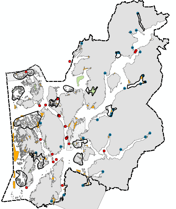 Berekraftig kystsoneplanlegging Døme natur Gyteområde Korallførekomst