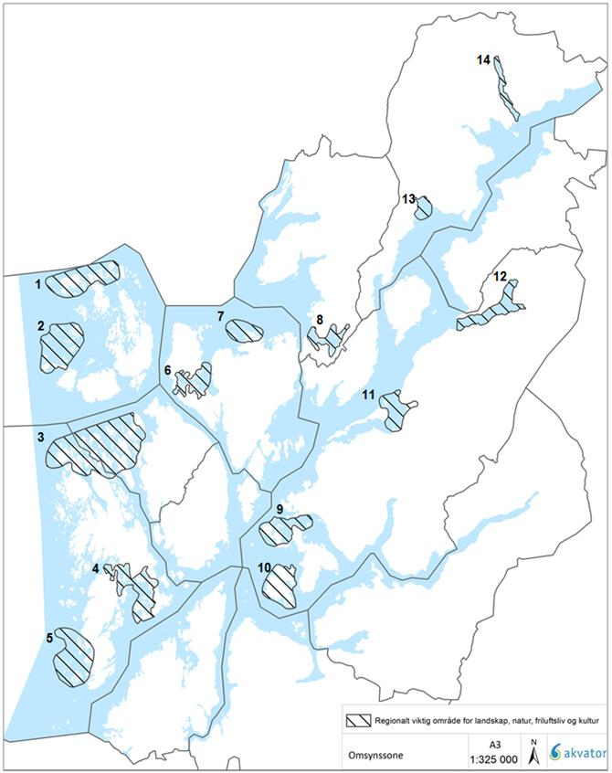 Berekraftig kystsoneplanlegging Regionalt viktige område for landskap, natur, friluftsliv og kulturminne: 1. Marsteinen - Skorpo 2. Møkster Skoltafjorden Fugløya (Austevoll) 3.