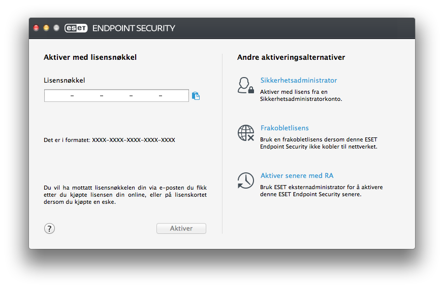3.3.3 Ekstern avinstallasjon Slik avinstallerer du ESET Endpoint Security fra klientdatamaskiner: 1.