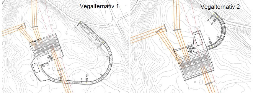 Side 27 NVE mener den nye stasjonen vil ha en lite eksponert beliggenhet. Mye vegetasjon og høydeforskjeller gjør at stasjonen vil bli lite synlig fra bebyggelsen nede i dalen.