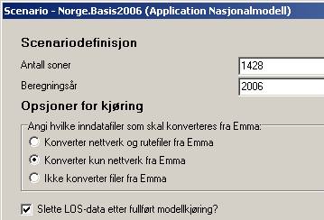 etterspørselsmodellen med turmatriser for hvert reisemiddel som resultat. Den fjerde modulen kalles Nettutlegging og benytter LOS-data for å fordele turmatrisene i transportnettverket. 2.