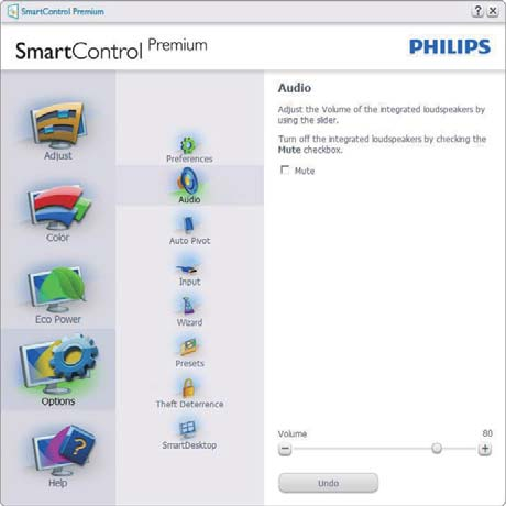 3. Bildeoptimering SmartControl Premium fra høyreklikkkontekstmenyen. Enable Task Tray (Aktiver oppgaveskuff)- ikonet er avkrysset (På) som standard.