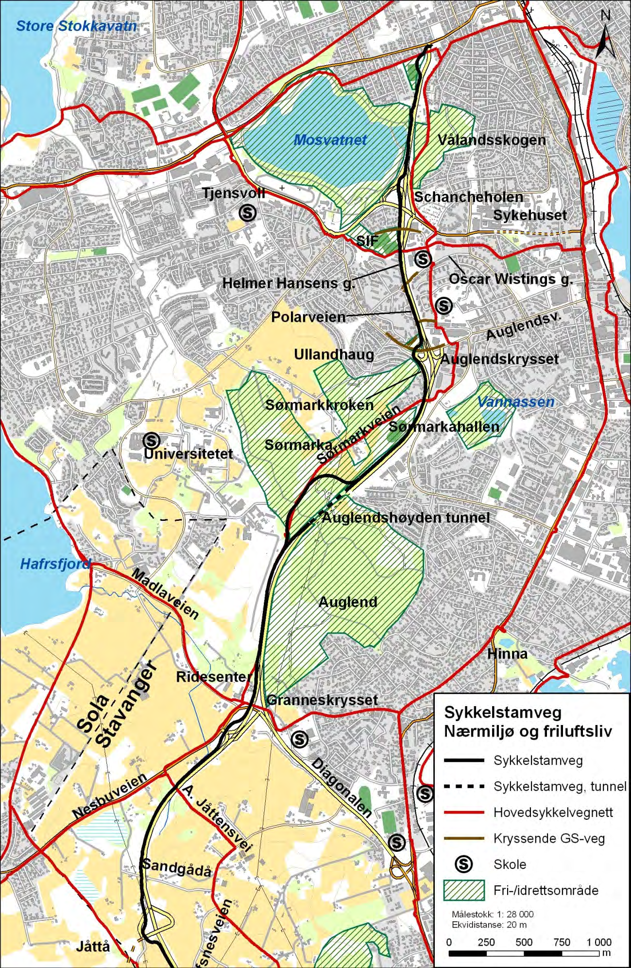 Sykkelstamveg, kommunedelplan med konsekvensutredning Fagrapport nærmiljø