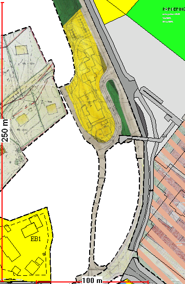 luftlinje fra bolig. Det skal etableres/være etablert sandlekeplass/tilbud på minimum 250 m2, maksimalt 100 meter i luftlinje fra bolig ved utbygging i nye eller etablerte utbyggingsområder.