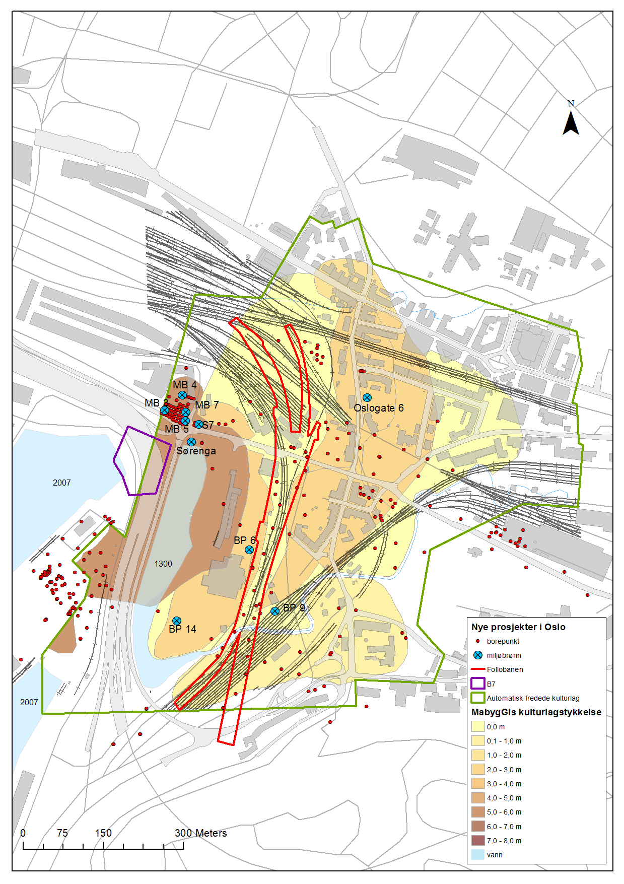 Figur 23: Nye utgravningsprosjekter i Oslo,