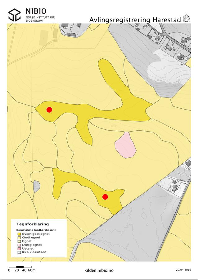 V5. Ruter for avlingsregistrering