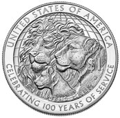 Kjære Lion, 100-års minnemynt er nå i salg! Feire 100 år med humanitær tjeneste ved å kjøpe en Lions Clubs Centennial minnemynt.