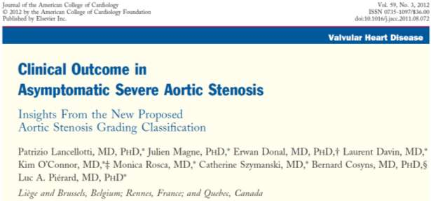 Foreslått inndeling av aortastenose LF (low flow): NF (normal flow): LG (low gradient): HG (high gradient): Slagvolum