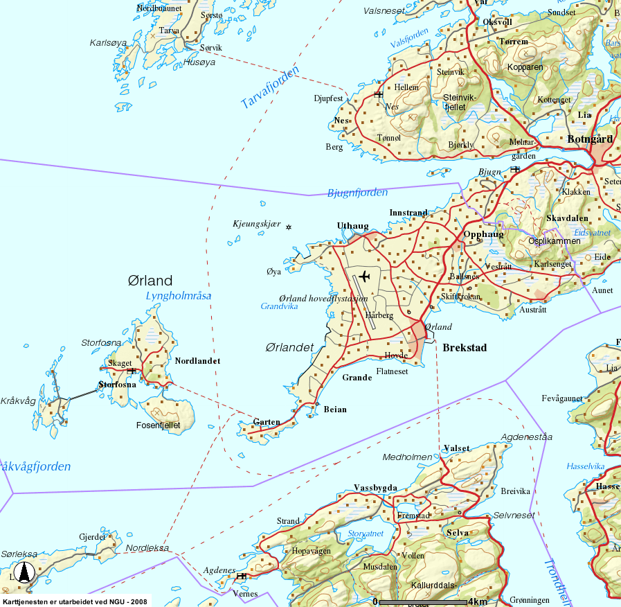 Storfosna Garten Figur 1-4 Viser kart over området hvor planområdet er markert.