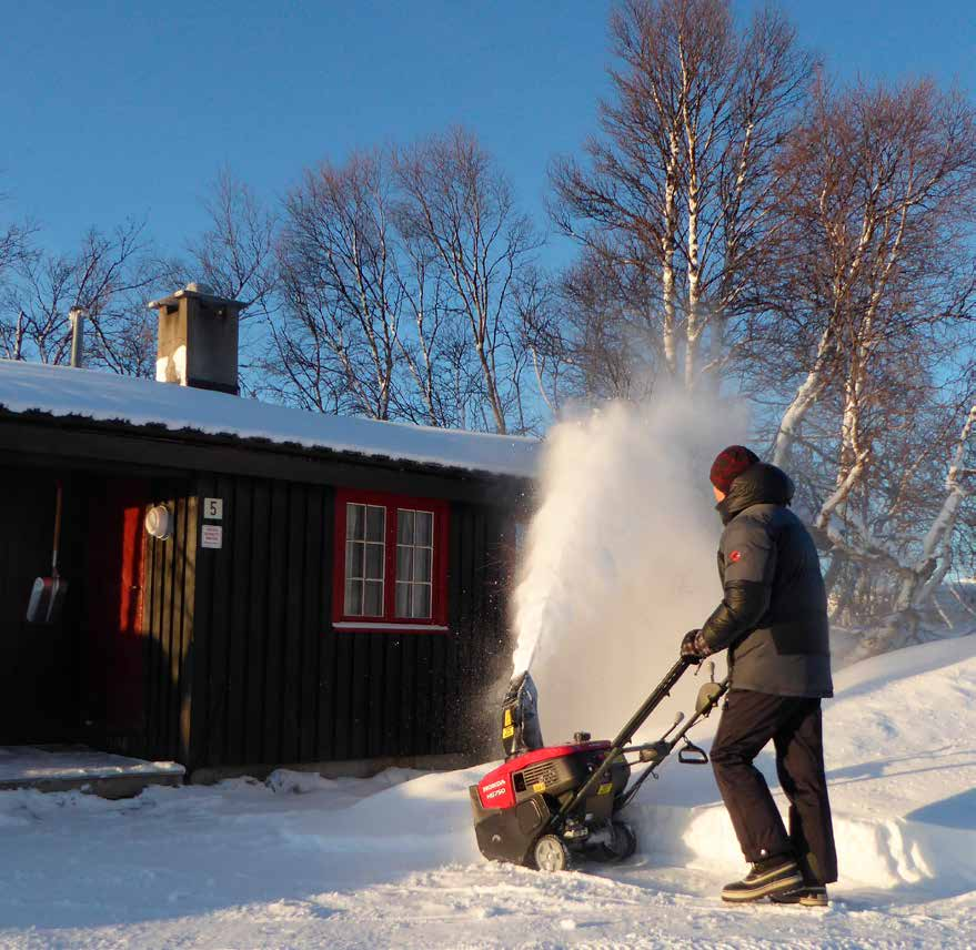 Entrinns snøfreser 4-takts motor Lettstartet Snorstart 1,0 timer