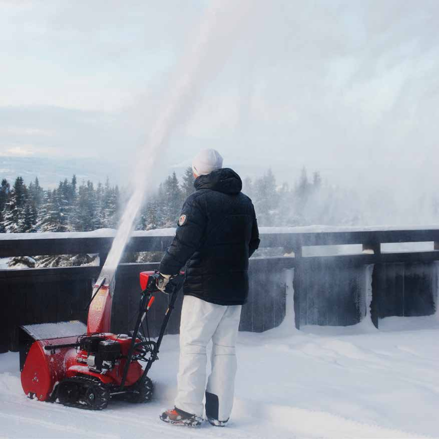 Totrinns snøfresere i 6-serien Profesjonell kvalitet Honda industrimotor (GX serien) 2 trinns fresesystem Lukket