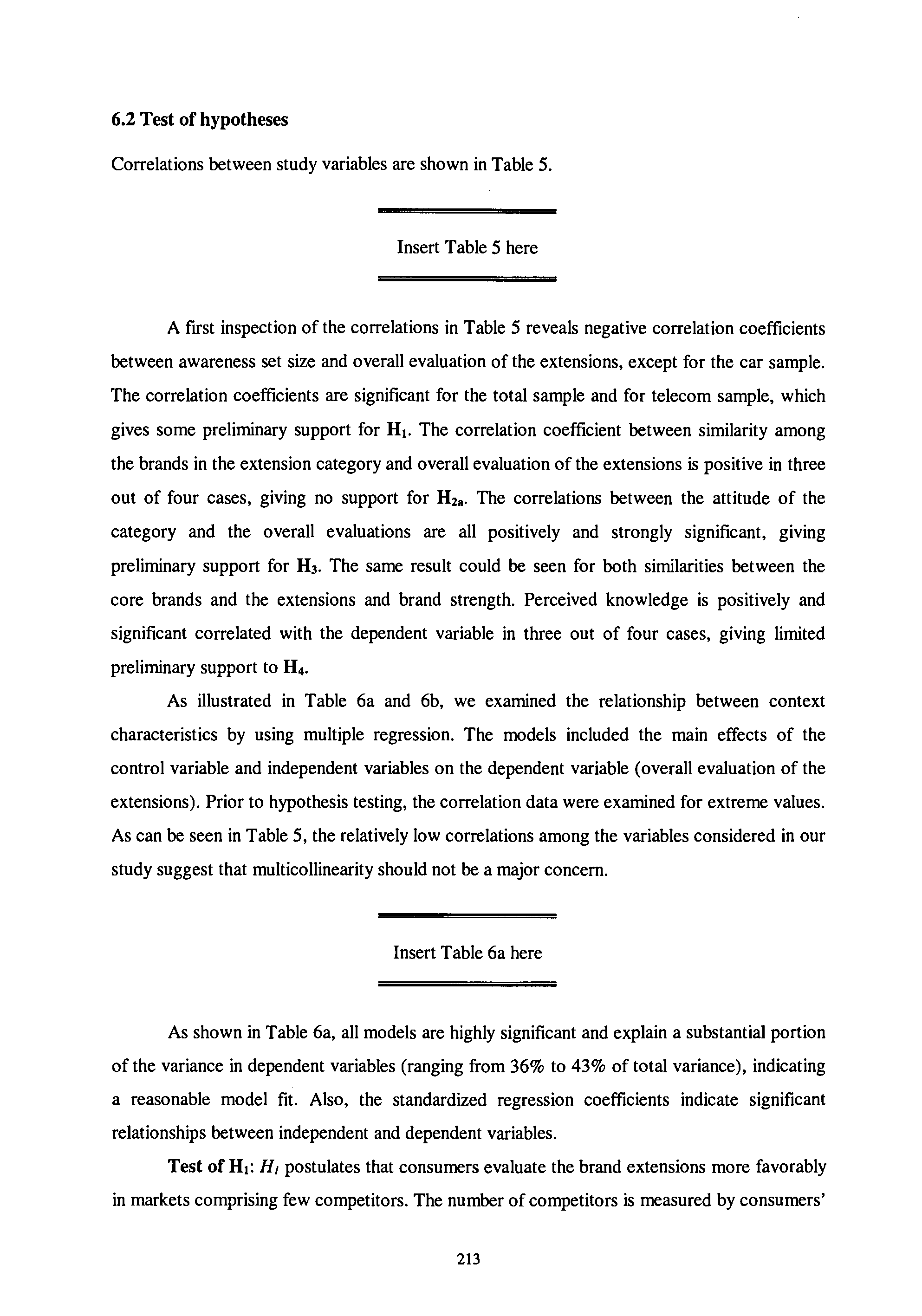 6.2 Test of hypotheses Correlations between study variables are shown in Table 5.