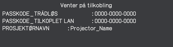 Feilsøking Feilsøking Hvis en unormal operasjon skulle forekomme, stopp å bruke prosjektøren straks.