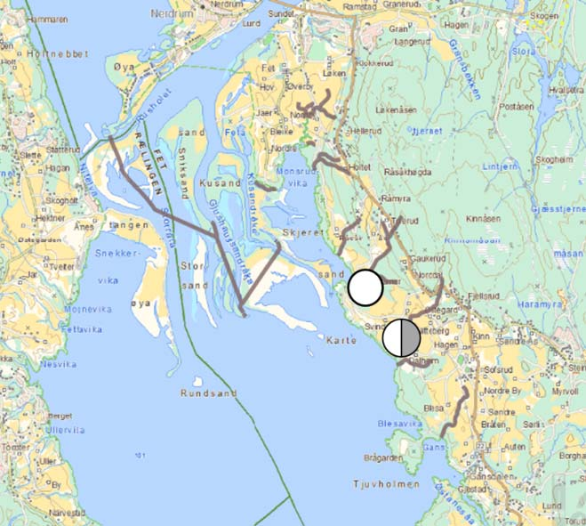 Tilløpsbekker til Øyeren Kart: http://vann nett.nve.