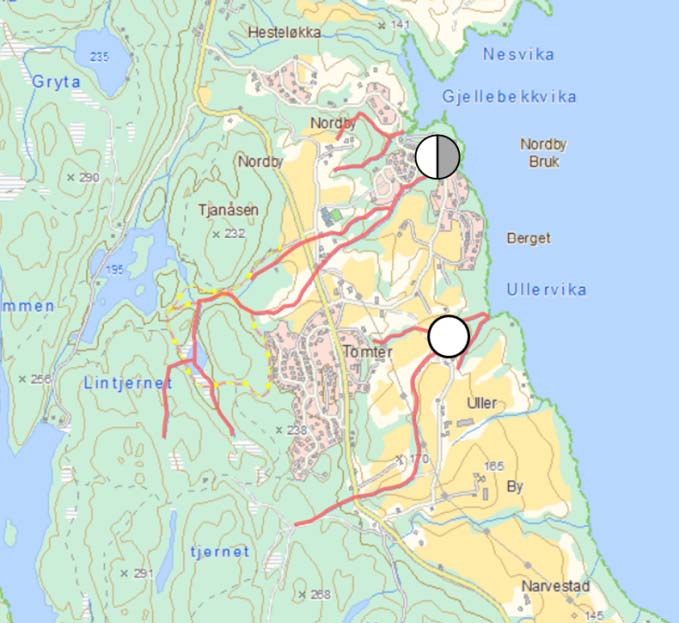 Tomter Kart: http://vann nett.nve.no Vannforekomst ID: 002 2997 R Kommune: Rælingen Vanntype: 11 leirvassdrag Påvirkning: eutrofiering Lengde (km): 5,96 Foto: K.