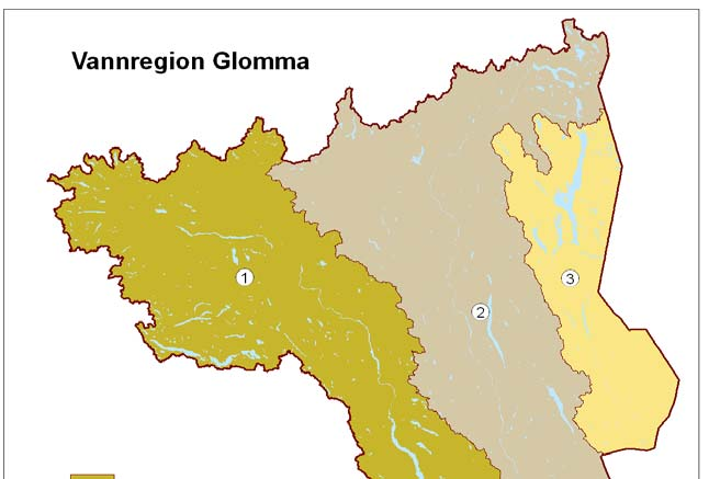 2. Vannområde Øyeren Vannområde Øyeren (www.vo øyeren.no/) er en del av Vannregion Glomma (Figur 2) og det er Østfold Fylkeskommune som er vannregionmyndighet og forvaltningsansvarlig.