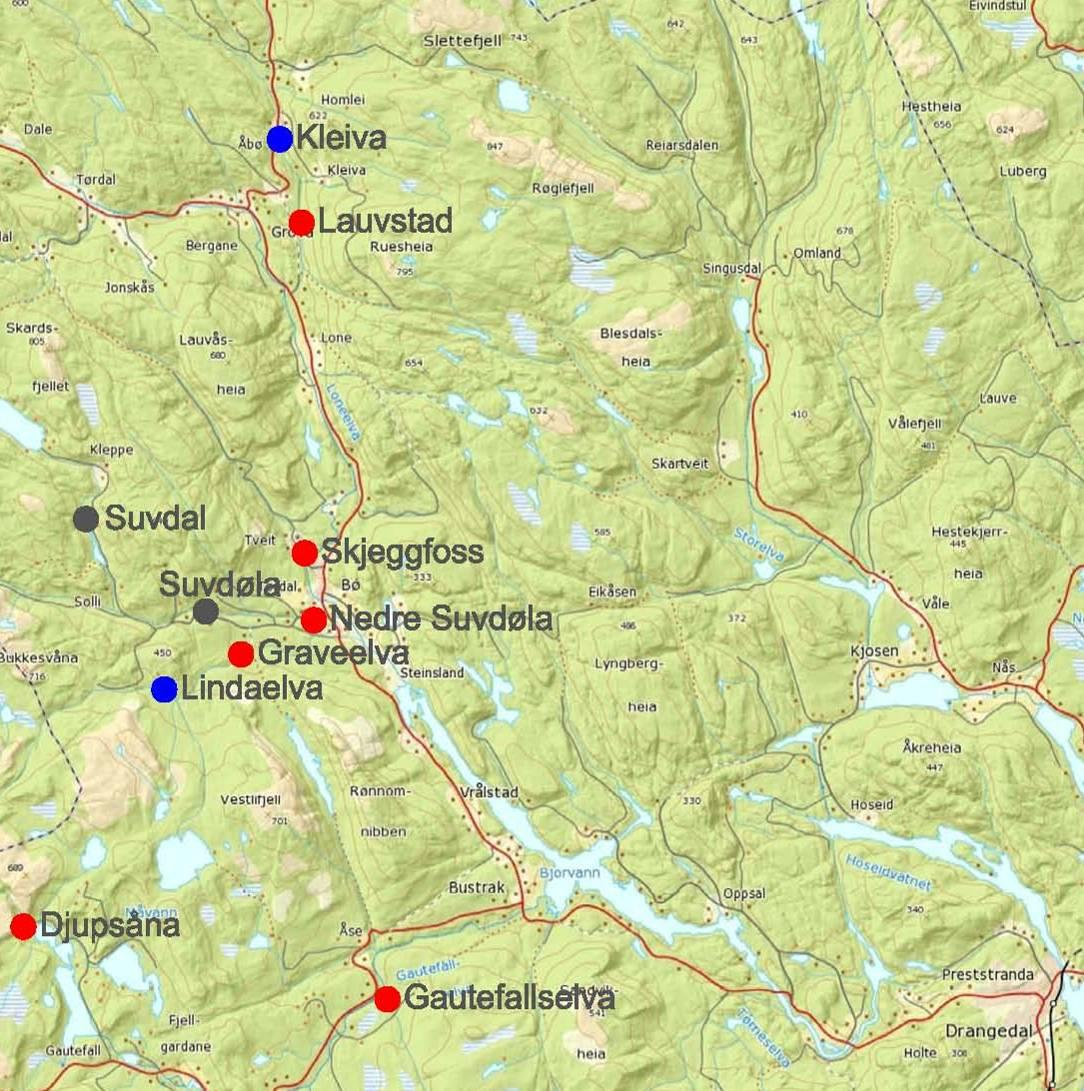 I 2014/2015 ble det også gjennomført en tilsvarende studie for nettilknytning av flere småkraftverk i vestre deler av Drangedal kommune.