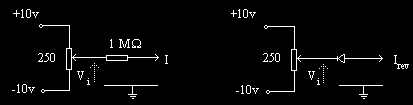 Figur 5A: Enkel strømkilde Figur 5B: Kobling for måling av lekkasjestrøm i diode Oppgave 3A: Bruk en strømkilde som i figur 5A.