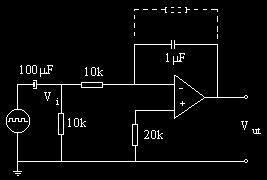 til store feil i V ut. En god, analog integrator krever derfor en godt avbalansert operasjonsforsterker med lav avviksspenning og hvilestrøm. Oppgave 4A.