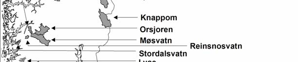 En sammenlikning av flomstørrelsene viser at 50-årsflommen vil øke moderat (1-2 prosent) i mange nedbørfelt.