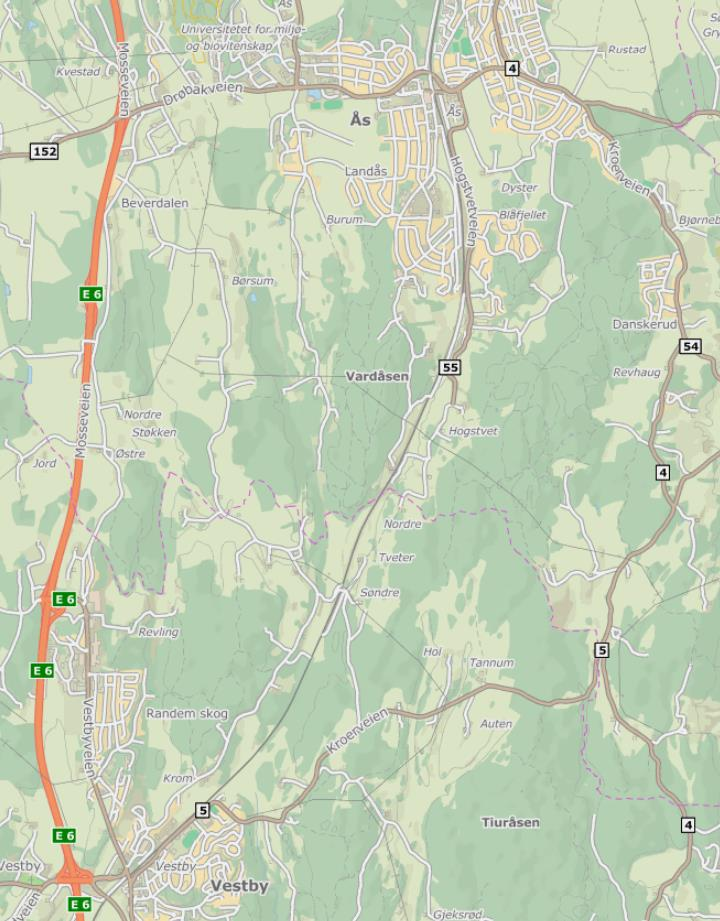 1 Innledning Gjennom rammeavtale har Ås kommune kommet med en forespørsel om utredning av trafikale og miljømessige konsekvenser ved forslag til reguleringsplan for Dyster-Eldor II i Ås tettsted.