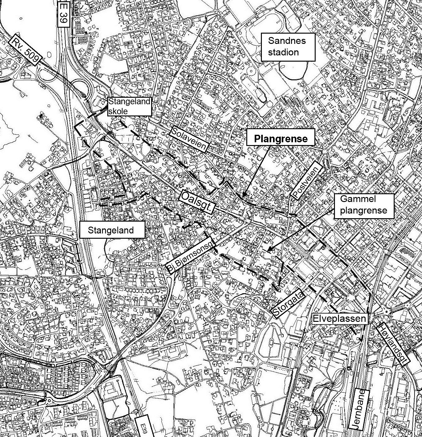 3. Beskrivelse av planområdet Planområdet omfatter Oalsgata (fv.