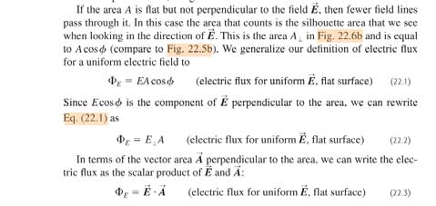 fluks fluks til E-feltet F c F B () Φ E E A a) Likn.
